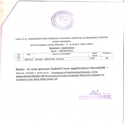 INSTITUTIONAL ROUNDS 2021-2022