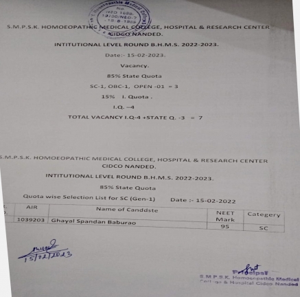 INSTITUTIONAL ROUNDS 2022-2023